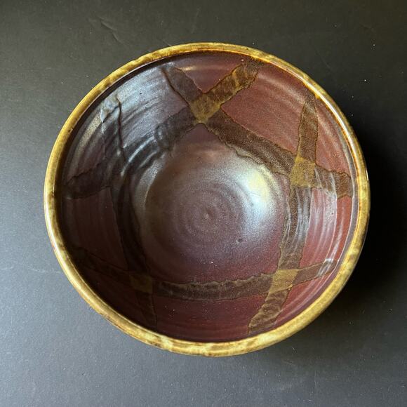 Vintage whitefish montana pottery bowl 8 inch serving - Picture 3 of 14